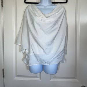 White Business Casual Top